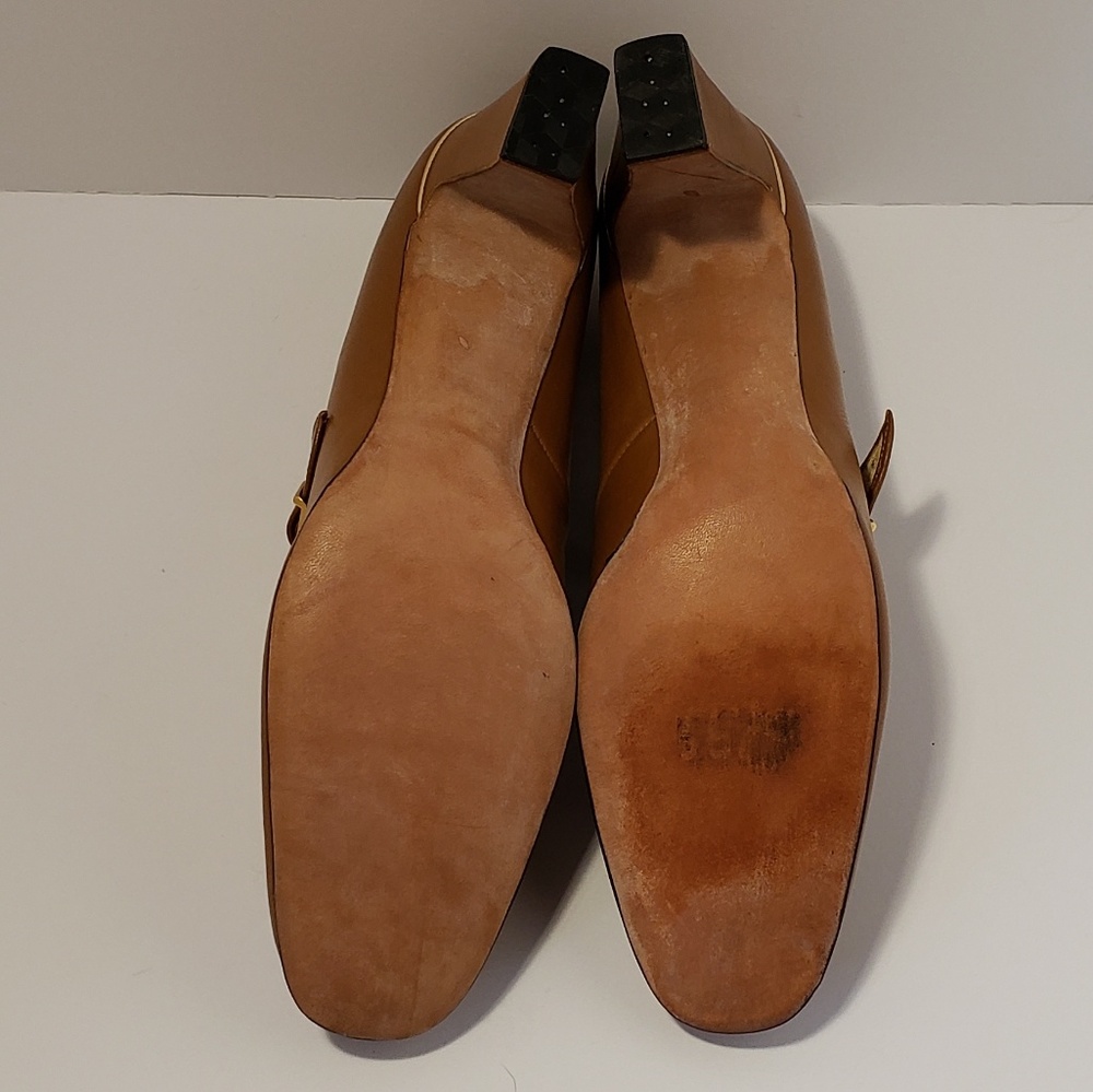 Amano lady dou last vintage retro tan heels - Picture 5 of 6
